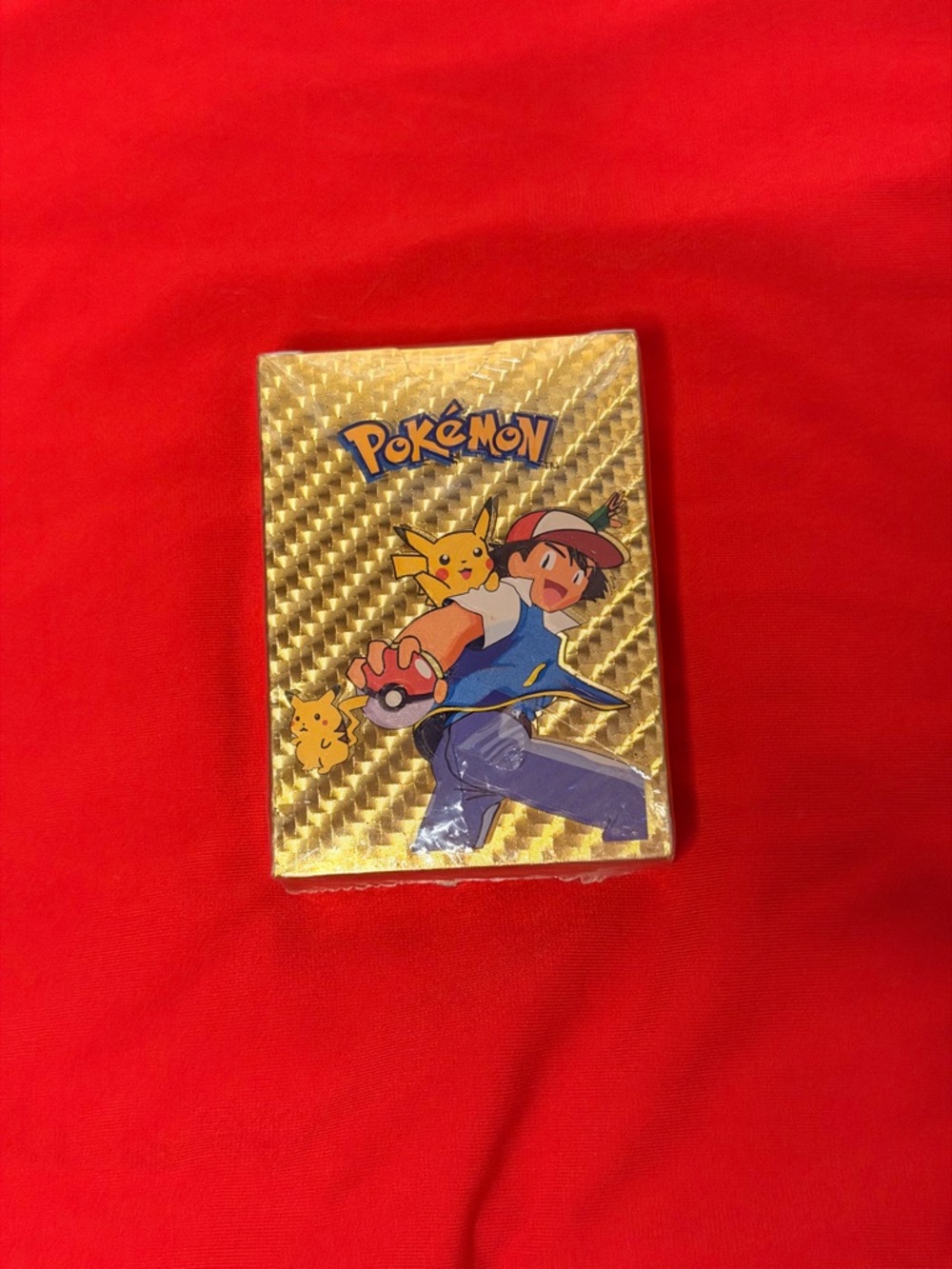 Pokémon Gold Holographic Collectible 55pc Card Pack